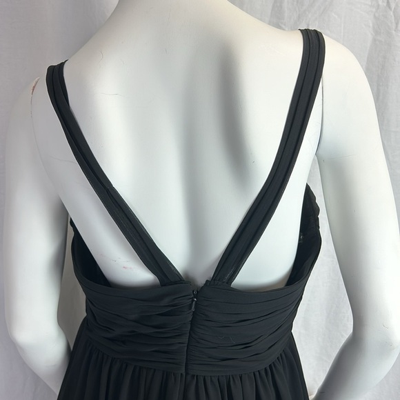 Bill Levkoff Black Bodice Strappy Formal Long Black Sleeveless Gown Size… - Picture 6 of 13